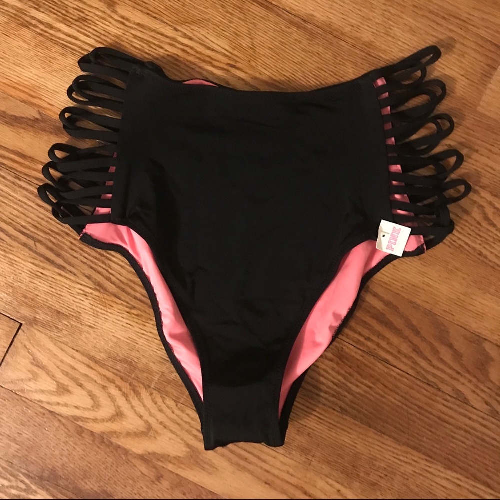 Black Victoria’s Secret High Waist Swim Bottom